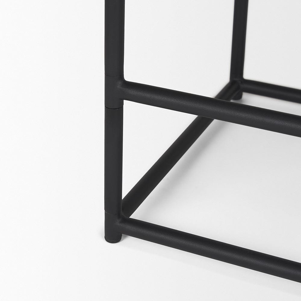 Mercana - Taniel Black Leather w/ Black Metal Counter Stool - 70824 view 9