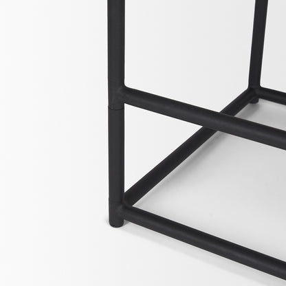 Mercana - Taniel Brown Leather w/ Black Metal Counter Stool - 70820 view 9