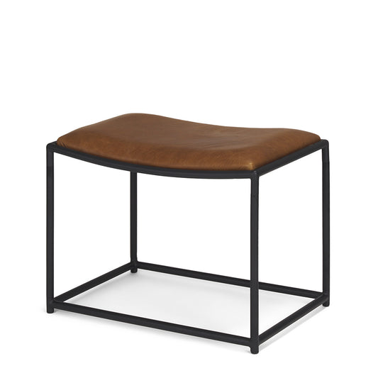 Mercana - Taniel Brown Leather w/ Black Metal Stool - 70819 view 1