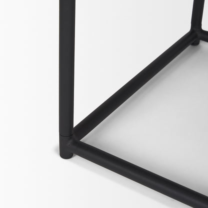 Mercana - Taniel Brown Leather w/ Black Metal Stool - 70819 view 7