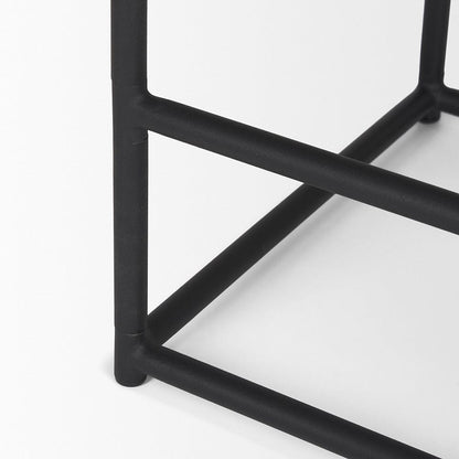 Mercana - Taniel Light Brown Wood w/ Black Metal Counter Stool - 70818 view 9