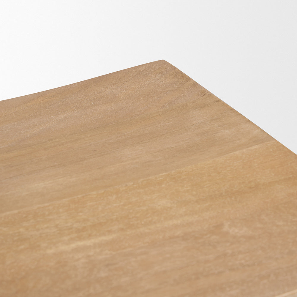 Mercana - Taniel Light Brown Wood w/ Black Metal Stool - 70817 view 5