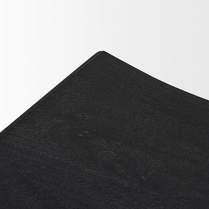 Mercana - Taniel Textured Black Wood w/ Black Metal Counter Stool - 70822 view 7