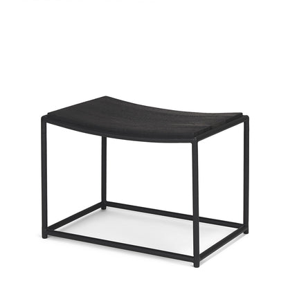 Mercana - Taniel Textured Black Wood w/ Black Metal Stool - 70821 view 1