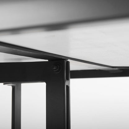 Mercana - Tanner I 71L x 35W Rectangular White Marble W/ Metal Base Dining Table - 68848-AB_CLOSEOUT view 8