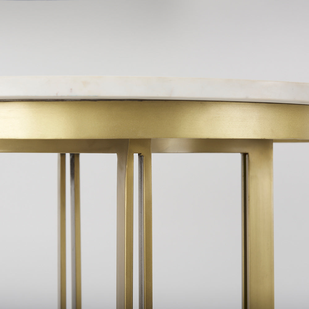 Mercana - Tanner Marble & Gold Metal Bistro Table - 69938-AB_CLOSEOUT view 4