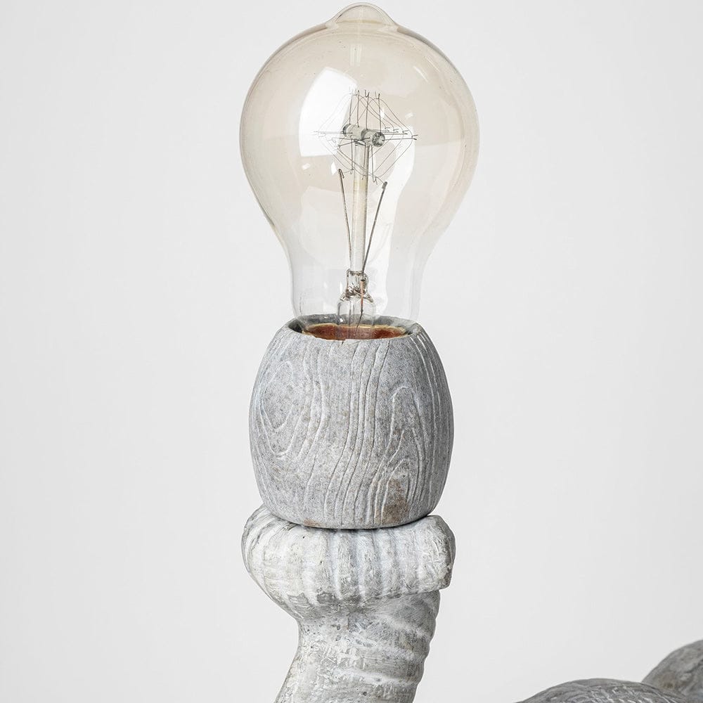 Mercana - Tantor 15.9"H Gray Resin Elephant Calf Table Lamp - 69005 view 5