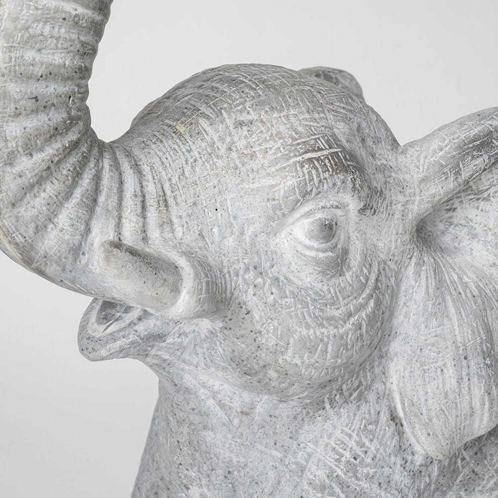 Mercana - Tantor 15.9"H Gray Resin Elephant Calf Table Lamp - 69005 view 6