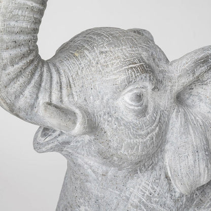 Mercana - Tantor 15.9"H Gray Resin Elephant Calf Table Lamp - 69005 view 6