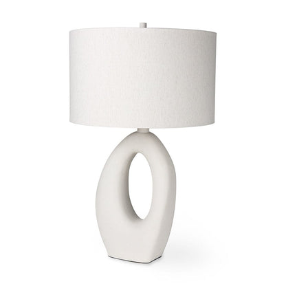 Mercana - Tao 20.0L x 20.0W x 33.0H Cream Base W/White Shade Table Lamp - 69790 view 1