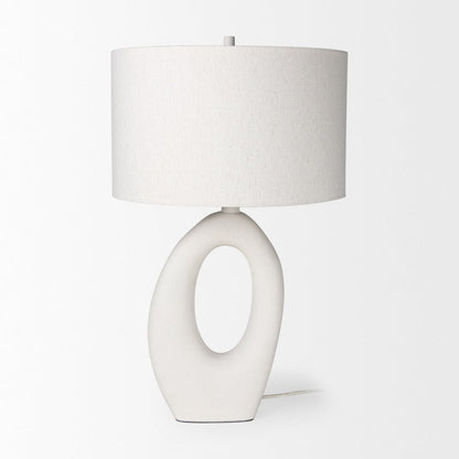 Mercana - Tao 20.0L x 20.0W x 33.0H Cream Base W/White Shade Table Lamp - 69790 view 2