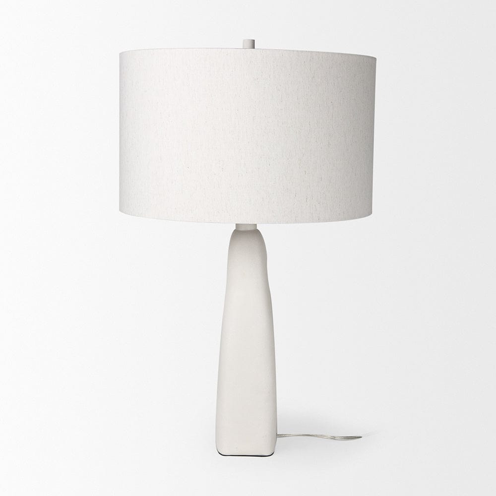 Mercana - Tao 20.0L x 20.0W x 33.0H Cream Base W/White Shade Table Lamp - 69790 view 3
