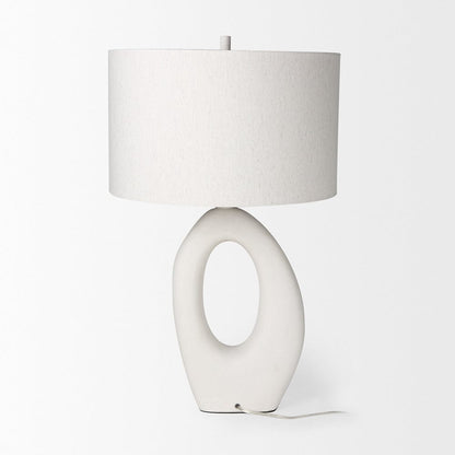 Mercana - Tao 20.0L x 20.0W x 33.0H Cream Base W/White Shade Table Lamp - 69790 view 4
