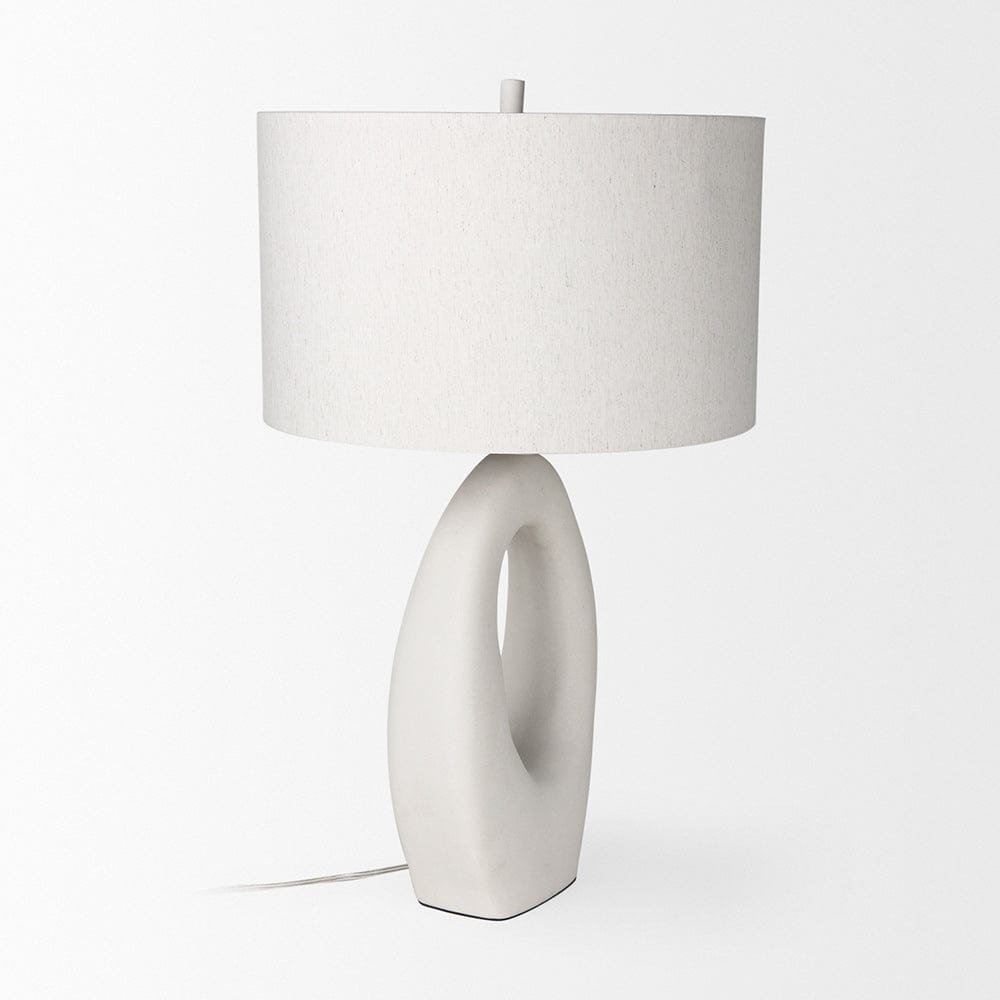 Mercana - Tao 20.0L x 20.0W x 33.0H Cream Base W/White Shade Table Lamp - 69790 view 5