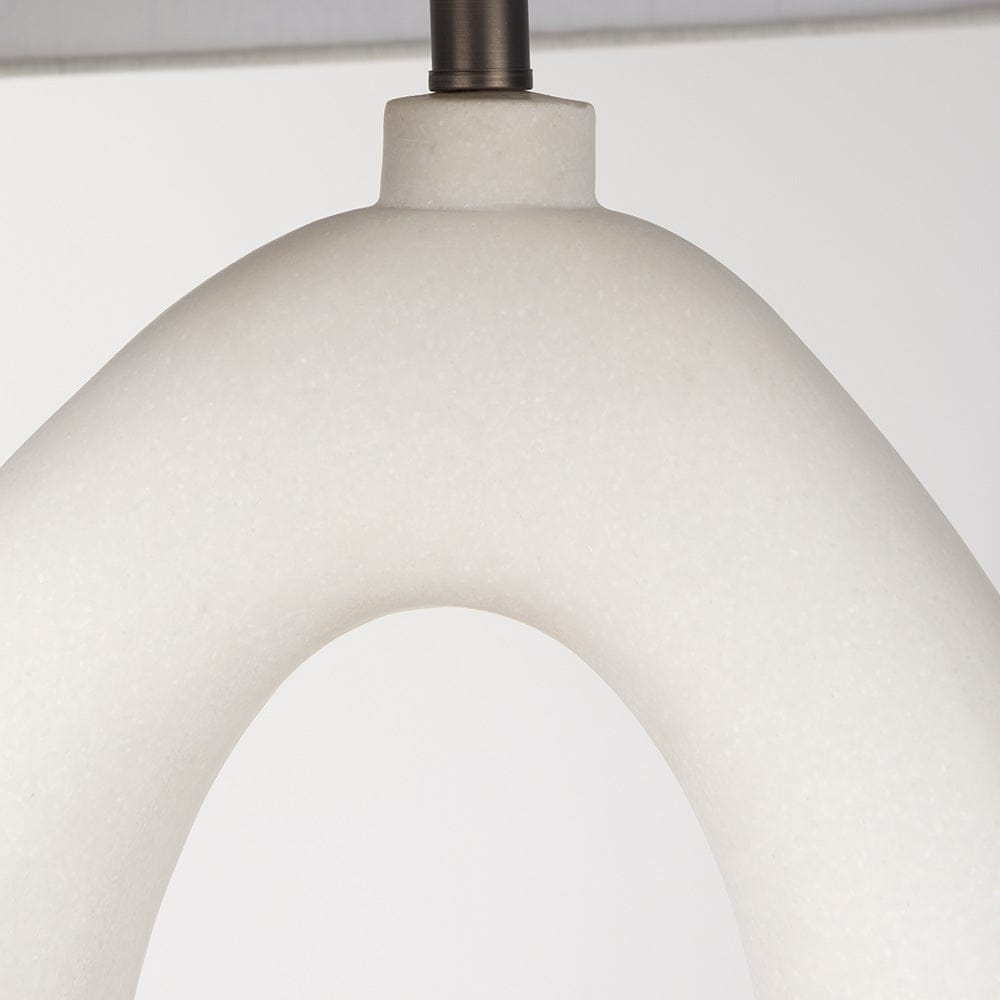 Mercana - Tao 20.0L x 20.0W x 33.0H Cream Base W/White Shade Table Lamp - 69790 view 8