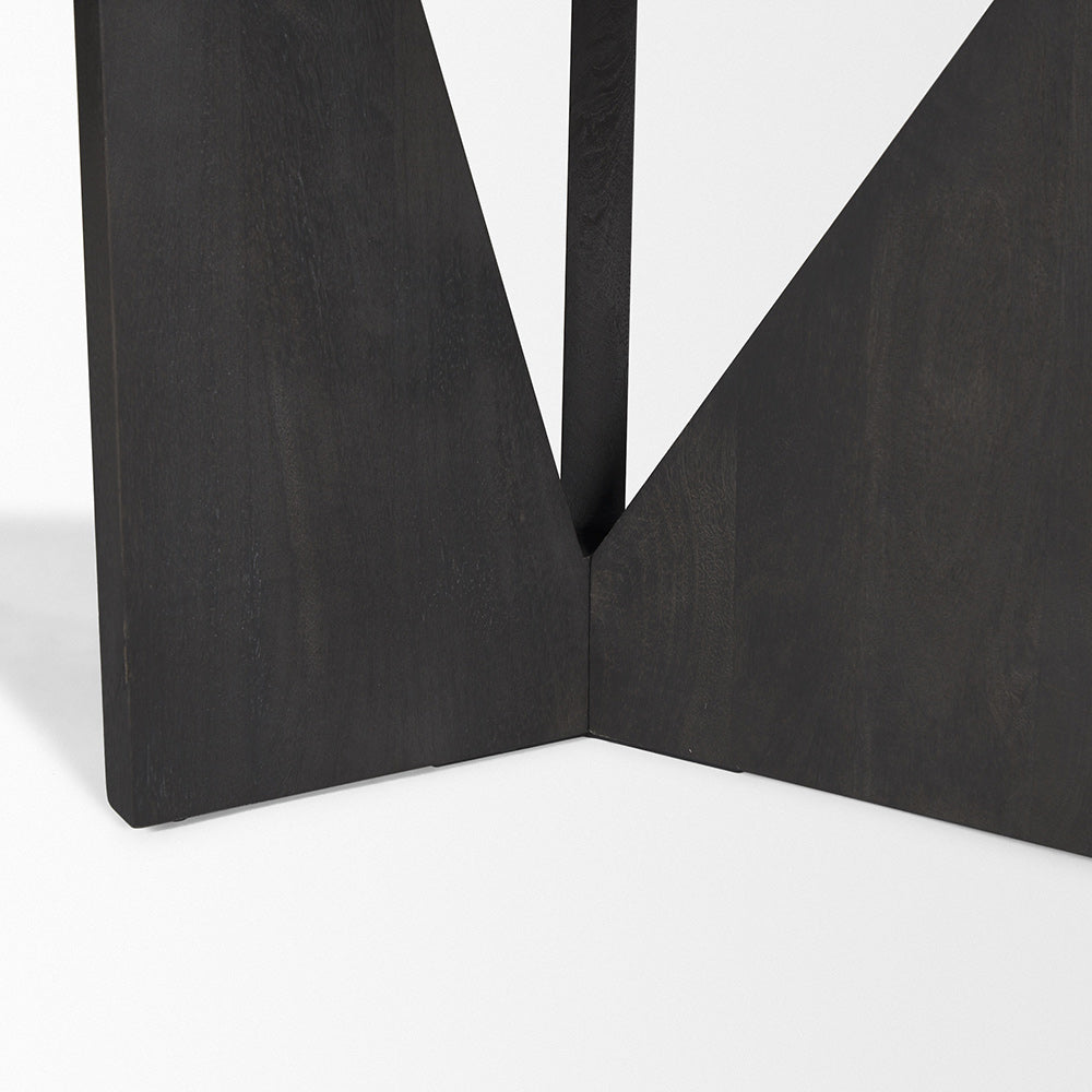 Mercana - Tarro 84" Rectangular Textured Black Wood w/ Geometrical Base Dining Table - 70897 view 7