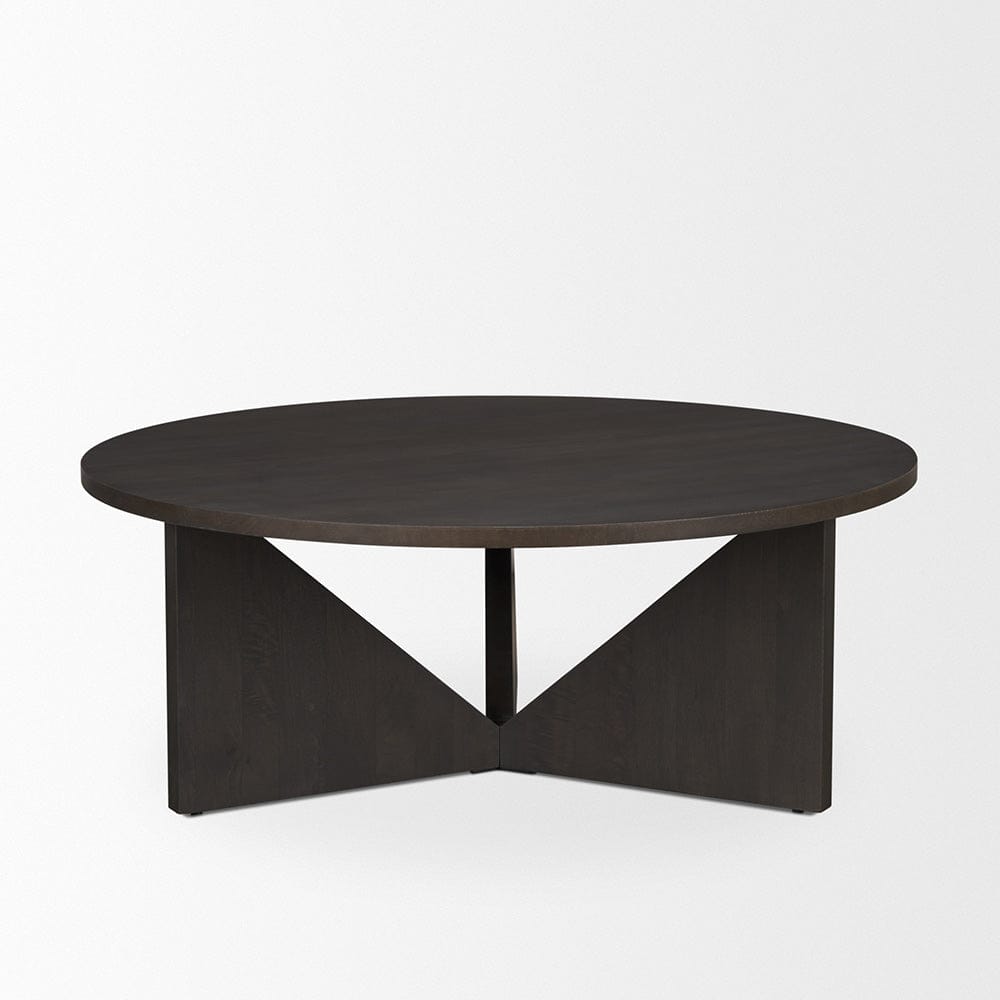 Mercana - Tarro Brown Wood w/ Triangle Legs Coffee Table - 71006 view 2