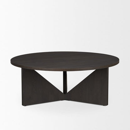 Mercana - Tarro Brown Wood w/ Triangle Legs Coffee Table - 71006 view 2