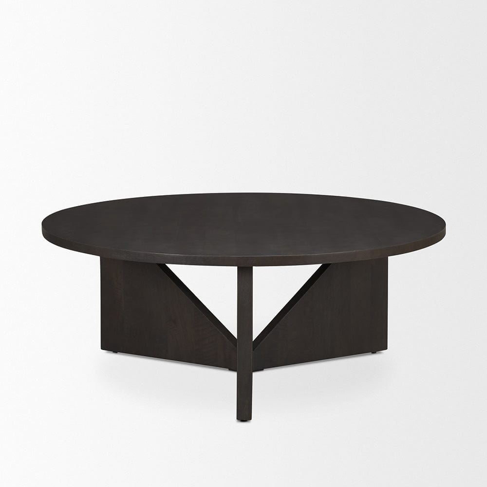 Mercana - Tarro Brown Wood w/ Triangle Legs Coffee Table - 71006 view 3