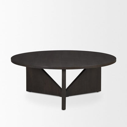 Mercana - Tarro Brown Wood w/ Triangle Legs Coffee Table - 71006 view 3