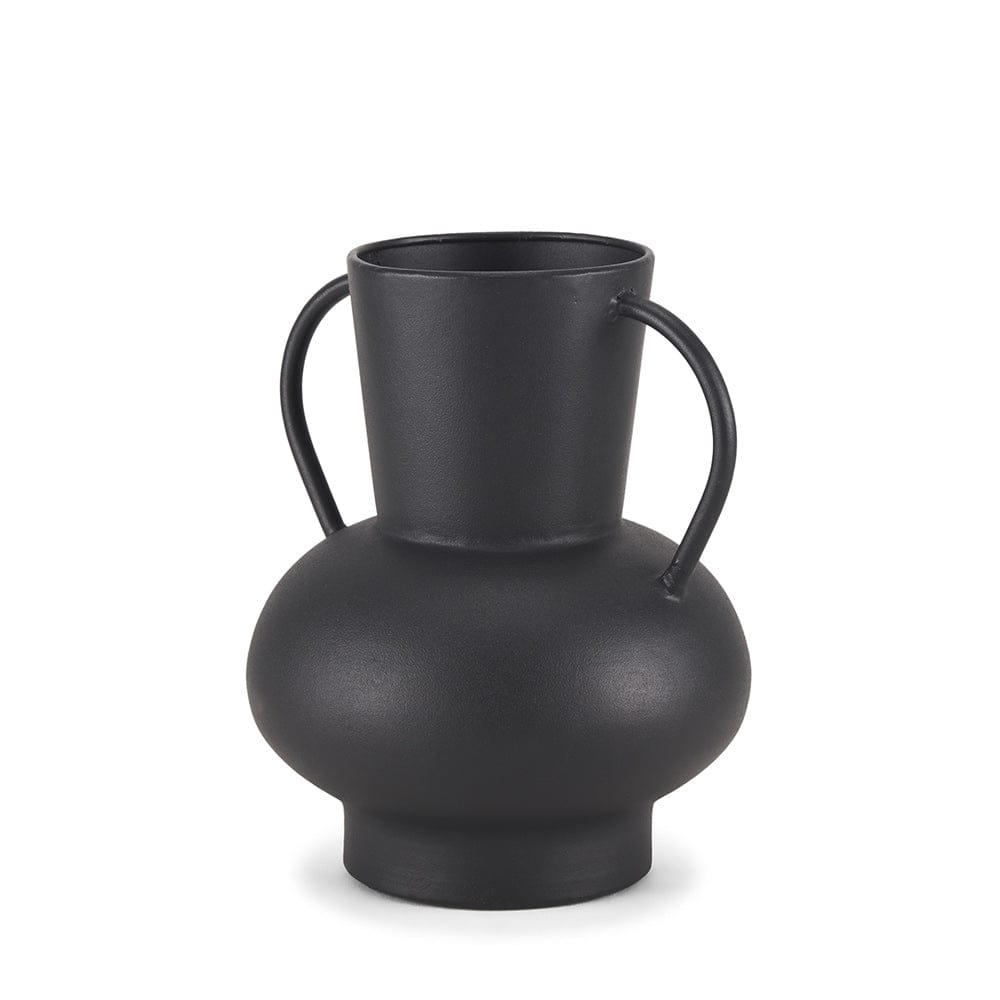 Mercana - Tasya Small Matte Black Metal Vase - 70943 view 1