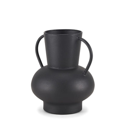 Mercana - Tasya Small Matte Black Metal Vase - 70943 view 1