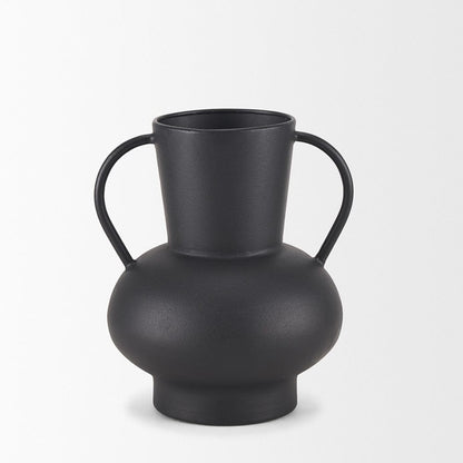 Mercana - Tasya Small Matte Black Metal Vase - 70943 view 2