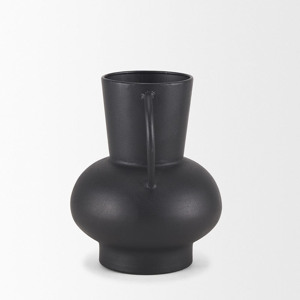Mercana - Tasya Small Matte Black Metal Vase - 70943 view 3