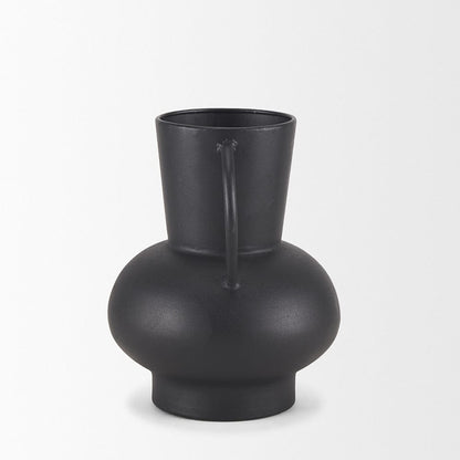 Mercana - Tasya Small Matte Black Metal Vase - 70943 view 3