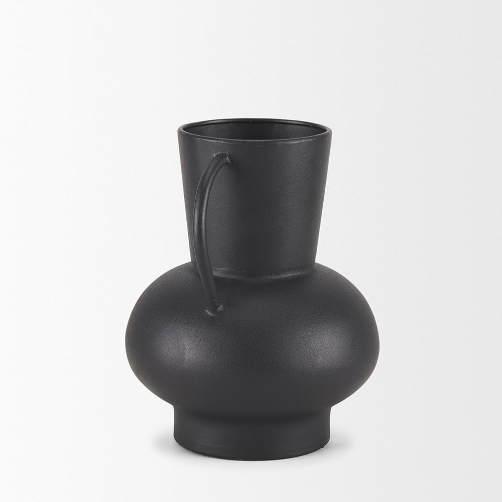 Mercana - Tasya Small Matte Black Metal Vase - 70943 view 4