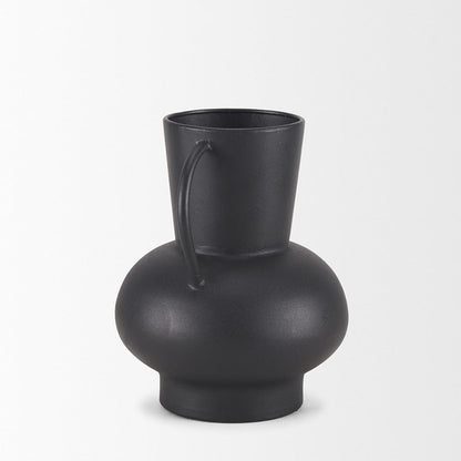 Mercana - Tasya Small Matte Black Metal Vase - 70943 view 4