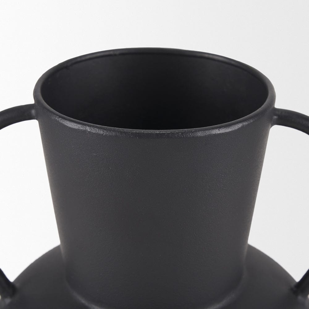 Mercana - Tasya Small Matte Black Metal Vase - 70943 view 5