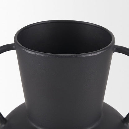 Mercana - Tasya Small Matte Black Metal Vase - 70943 view 5