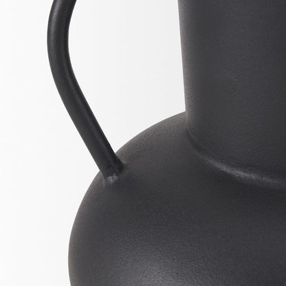 Mercana - Tasya Small Matte Black Metal Vase - 70943 view 6