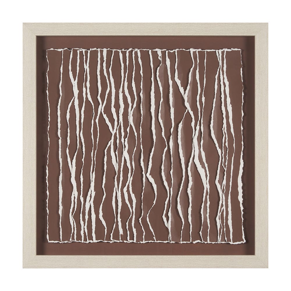 Mercana - Tattered Waves I by Studio M a handmade Original Framed 3D Textured Artwork under Glass - 15517 view 1