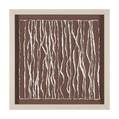 Mercana - Tattered Waves I by Studio M a handmade Original Framed 3D Textured Artwork under Glass - 15517 view 1