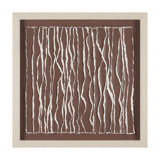 Mercana - Tattered Waves I by Studio M a handmade Original Framed 3D Textured Artwork under Glass - 15517 view 1