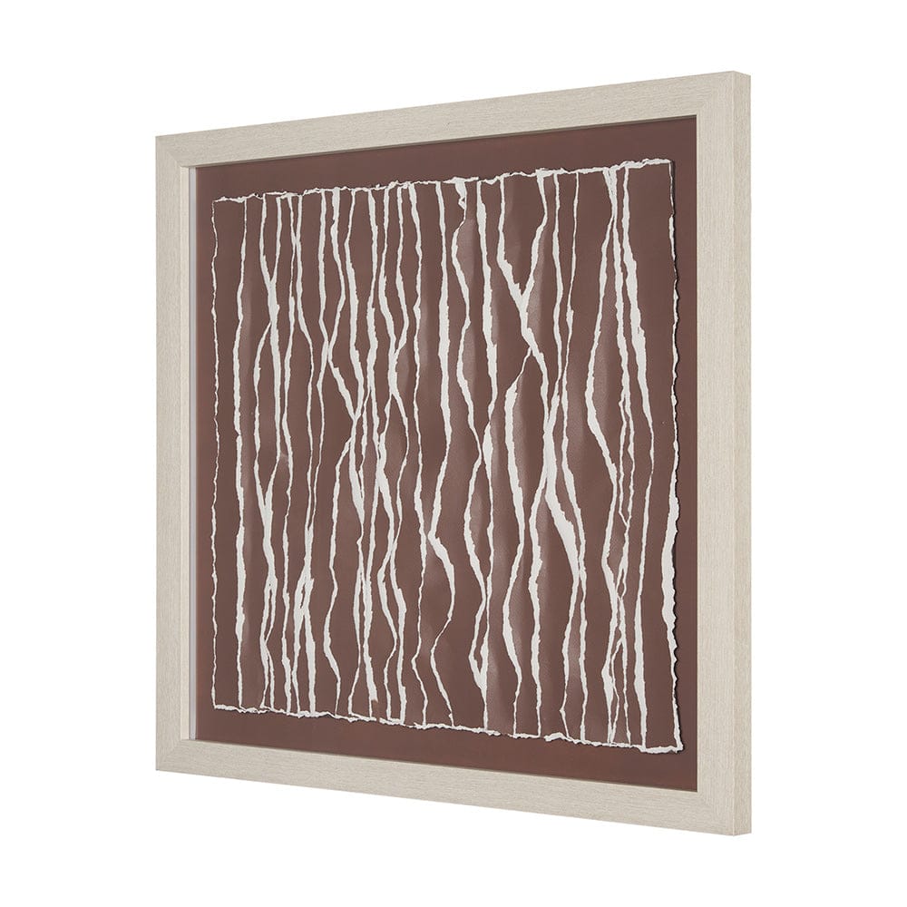 Mercana - Tattered Waves I by Studio M a handmade Original Framed 3D Textured Artwork under Glass - 15517 view 2