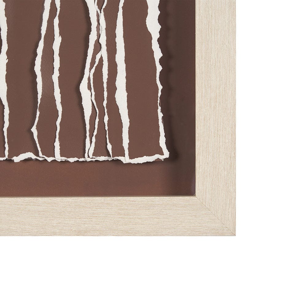 Mercana - Tattered Waves I by Studio M a handmade Original Framed 3D Textured Artwork under Glass - 15517 view 3
