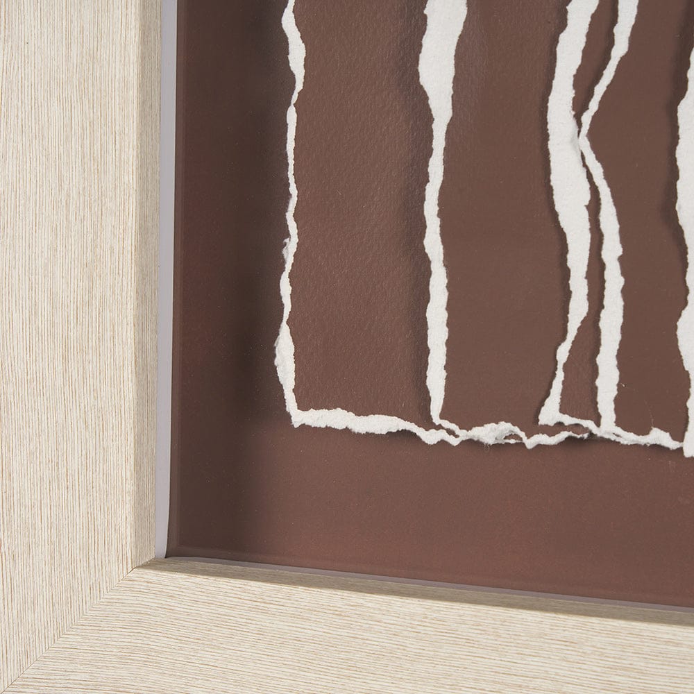 Mercana - Tattered Waves I by Studio M a handmade Original Framed 3D Textured Artwork under Glass - 15517 view 5