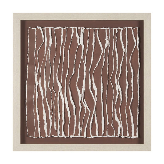 Mercana - Tattered Waves II by Studio M a handmade Original Framed 3D Textured Artwork under Glass - 15518 view 1