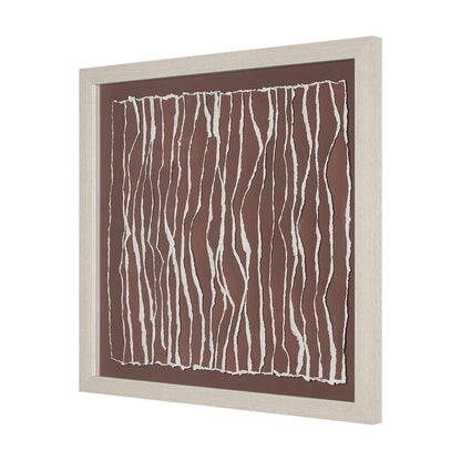 Mercana - Tattered Waves II by Studio M a handmade Original Framed 3D Textured Artwork under Glass - 15518 view 2