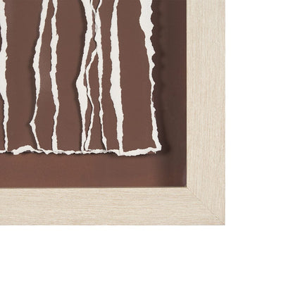 Mercana - Tattered Waves II by Studio M a handmade Original Framed 3D Textured Artwork under Glass - 15518 view 3