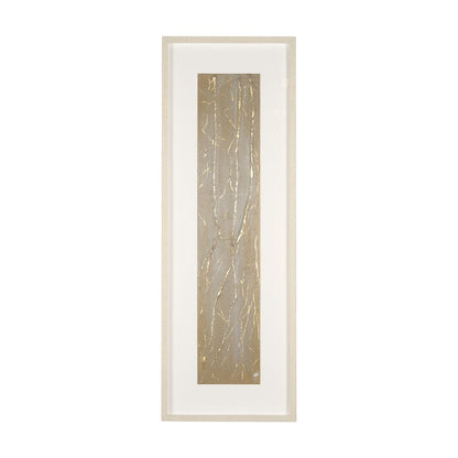Mercana - Taupe Expression by Studio M a handmade Original Framed 3D Textured Artwork under Glass - 15221 view 1