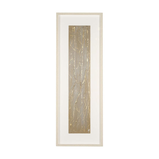 Mercana - Taupe Expression by Studio M a handmade Original Framed 3D Textured Artwork under Glass - 15221 view 1