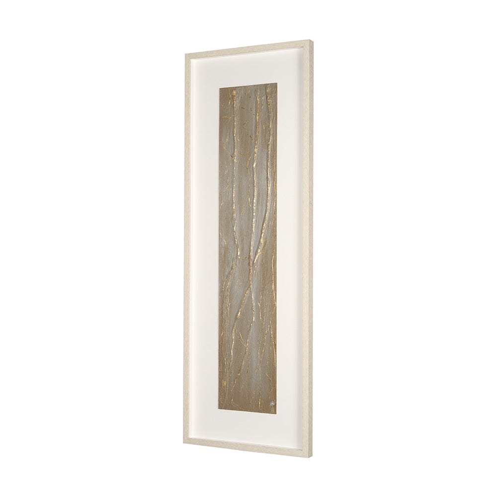 Mercana - Taupe Expression by Studio M a handmade Original Framed 3D Textured Artwork under Glass - 15221 view 2