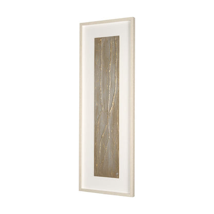 Mercana - Taupe Expression by Studio M a handmade Original Framed 3D Textured Artwork under Glass - 15221 view 2