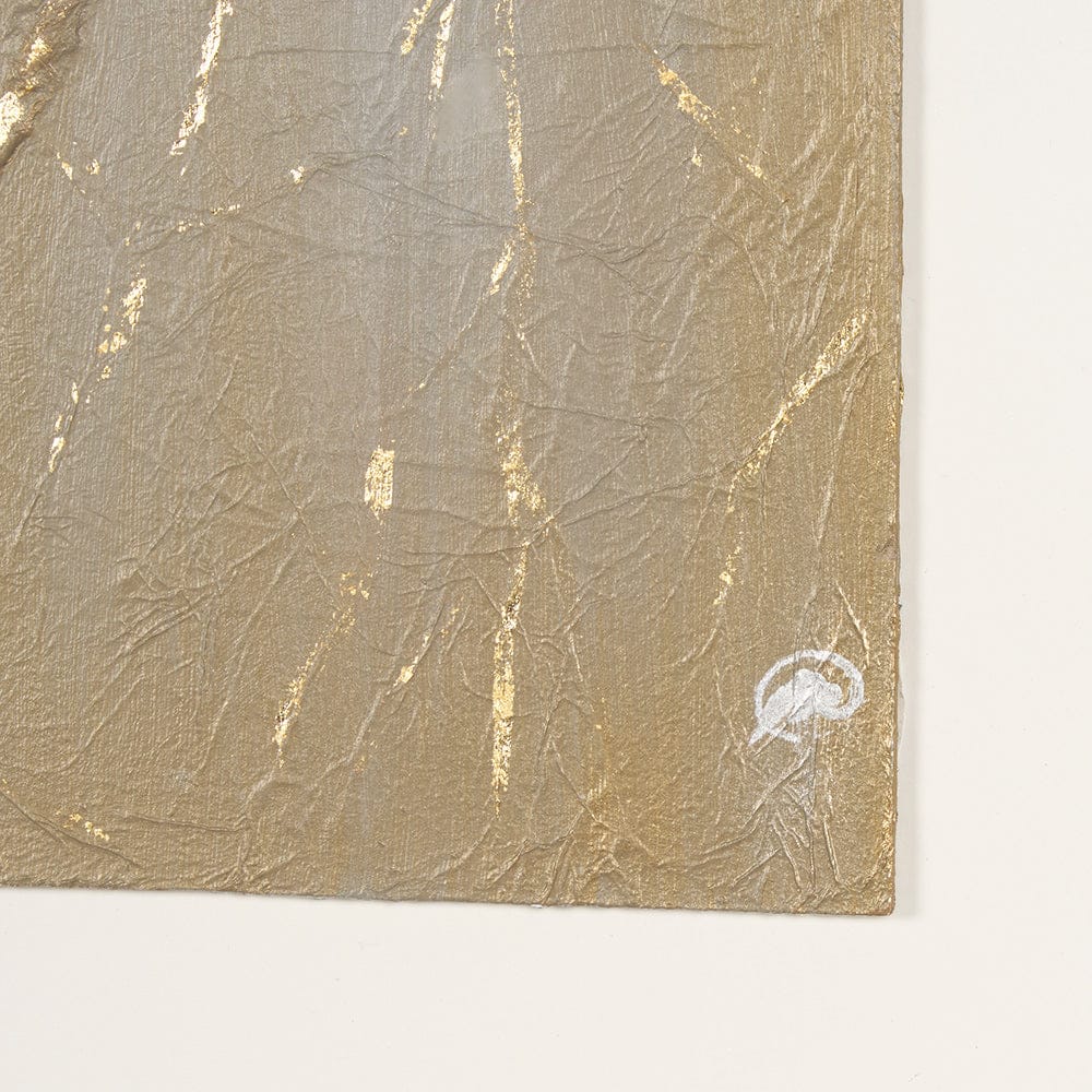 Mercana - Taupe Expression by Studio M a handmade Original Framed 3D Textured Artwork under Glass - 15221 view 6