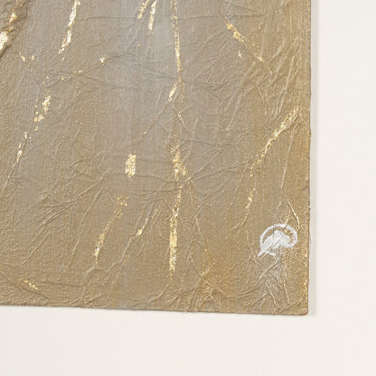Mercana - Taupe Expression by Studio M a handmade Original Framed 3D Textured Artwork under Glass - 15221 view 6