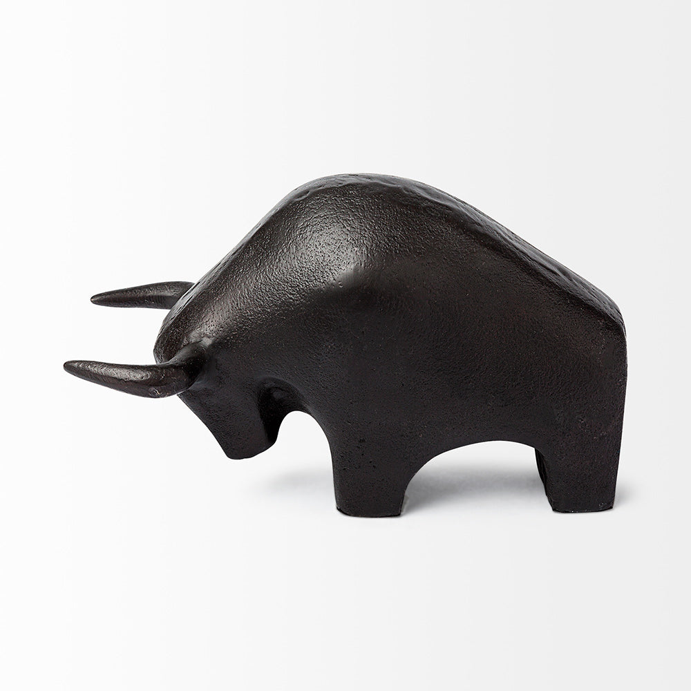 Mercana - Tauro II 9L x 4W Black Cast Aluminum Raging Bull - 68410 view 2